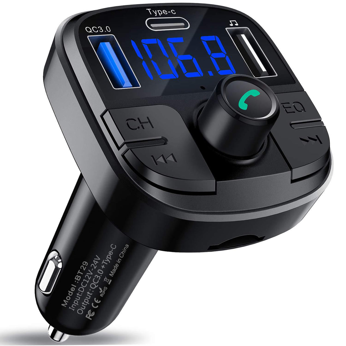 Chargeur de lecteur Bluetooth Mp3 de voiture