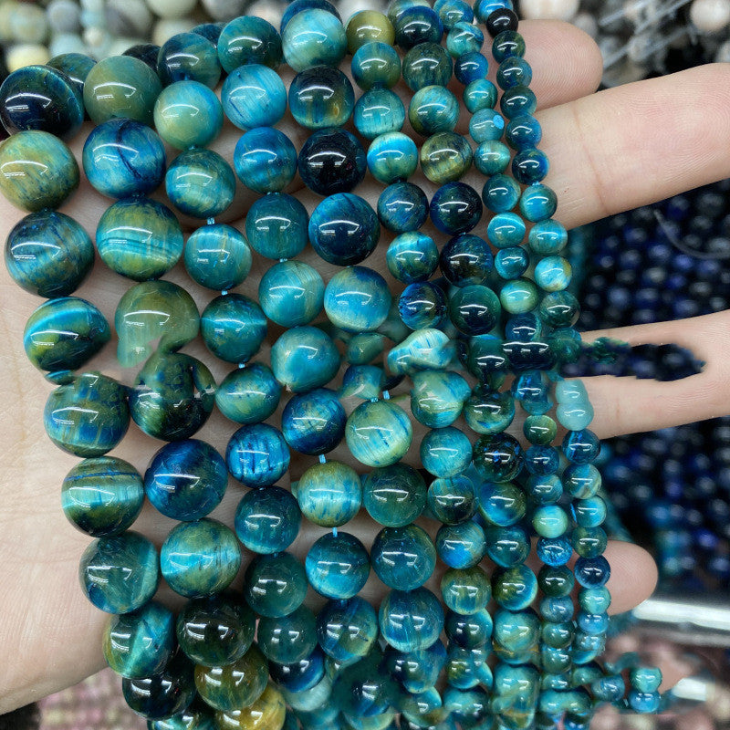 Baolan Tiger Perles en pierre des yeux Perles Semi-fini Diy Accessoires de bijoux faits à la main