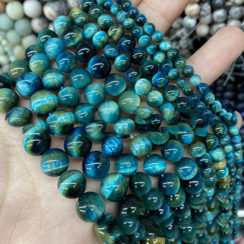 Baolan Tiger Perles en pierre des yeux Perles Semi-fini Diy Accessoires de bijoux faits à la main