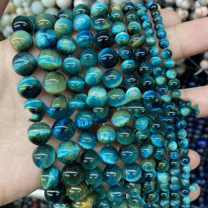 Baolan Tiger Perles en pierre des yeux Perles Semi-fini Diy Accessoires de bijoux faits à la main