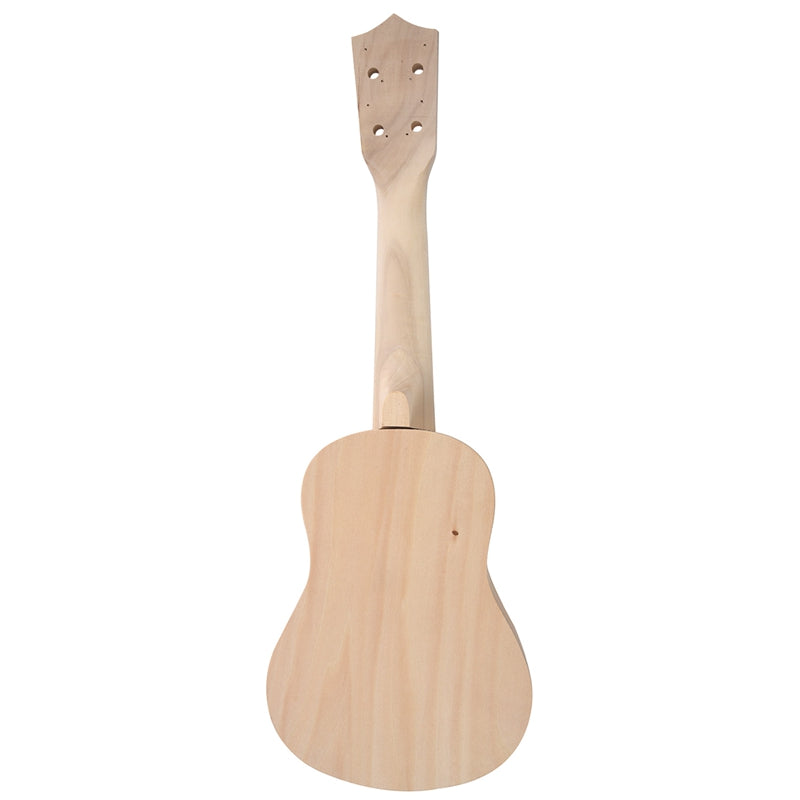 21 pouces blanc en bois Ukulele Soprano Hawaiian Guitar Uke Kit Instrument de musique DIY