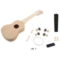 21 pouces blanc en bois Ukulele Soprano Hawaiian Guitar Uke Kit Instrument de musique DIY
