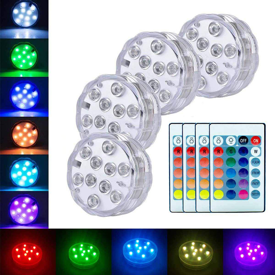 Décoration de jardin Piscine Imperméable 21 Bouton Télécommande Lumière de plongée