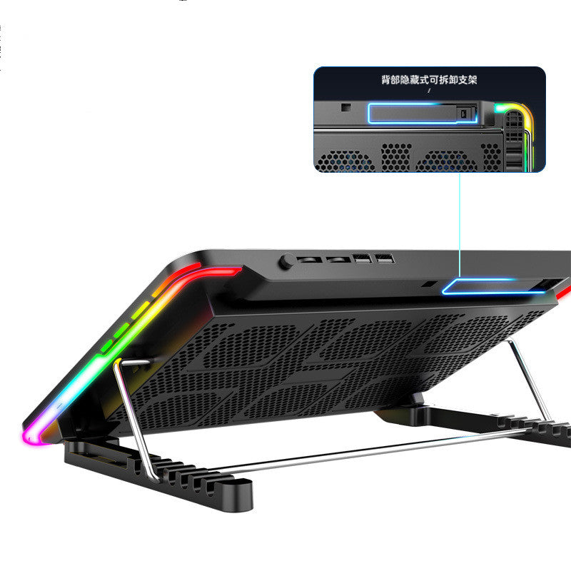 Adjustable RGB Laptop Cooling Pad