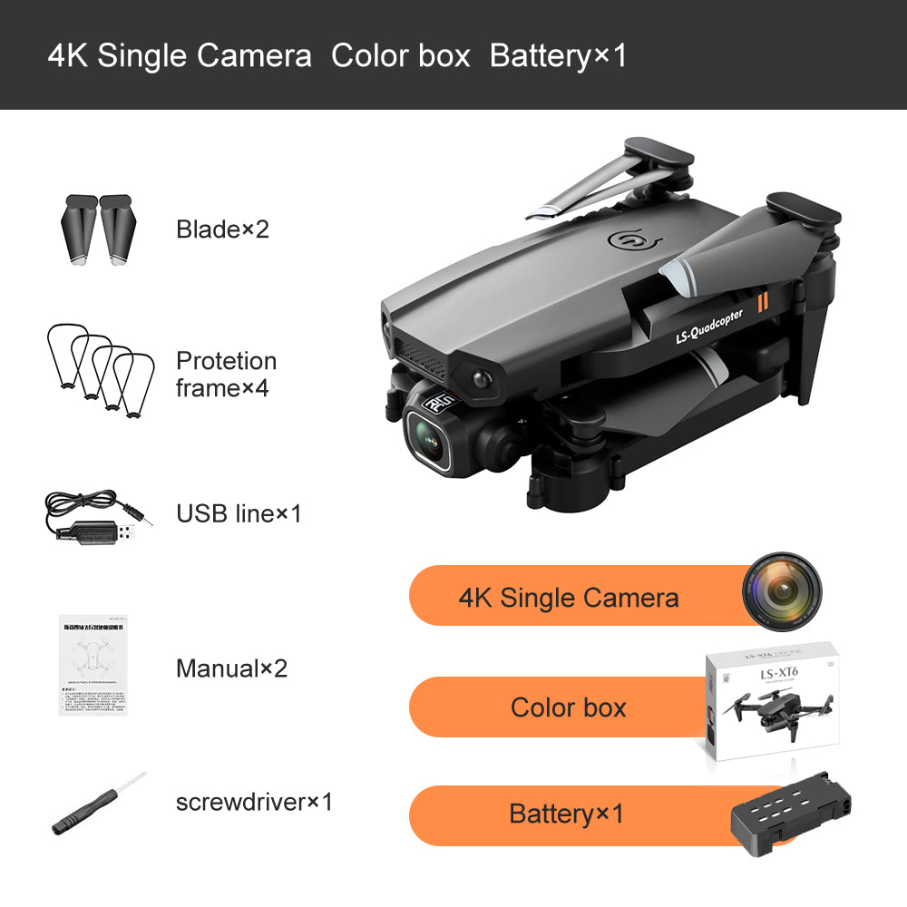 Mini Uav à hauteur fixe Quadcopter double-Lens Aerial Photography Télécommande