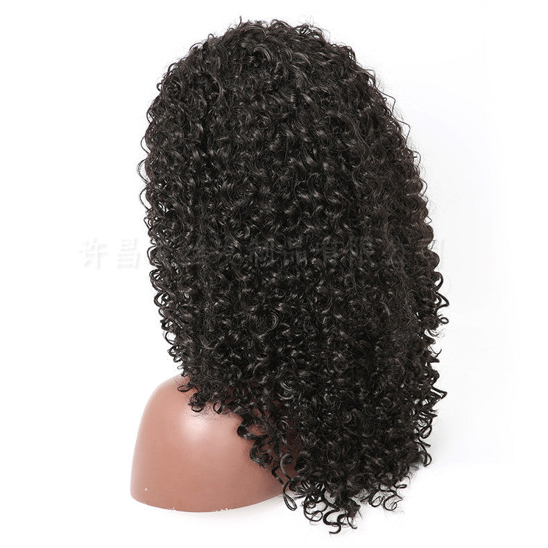 Vente cross-border African Wig European And American Wig Fluffy Long Curly Hair Small Curly