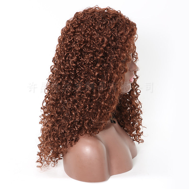 Vente cross-border African Wig European And American Wig Fluffy Long Curly Hair Small Curly