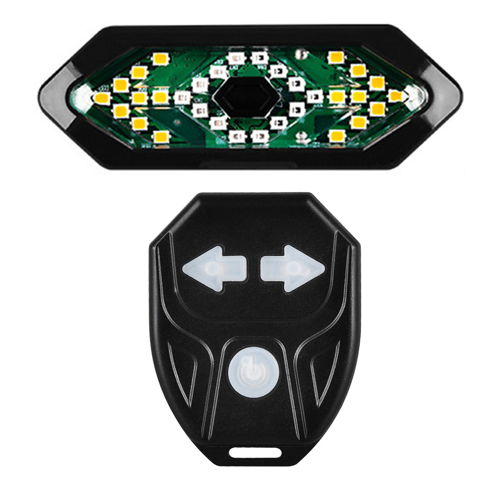 Smart Remote Control Turn Signal Charging Mountain Waterproof Taillight Night Bike avec Ho