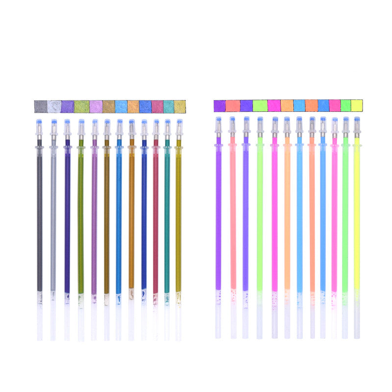 Shiny Metal Quicksand Pen Peinture perlescent Stylo d'eau Vibrato Jelly