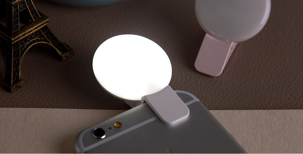 Maquillage Selfie avec téléphone portable Remplissage Lumière ronde Remplissage