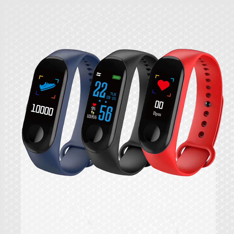 M3 Smart Bracelet M3 Couleur Écran Bracelet Fréquence cardiaque Pression artérielle Bluetooth Sports Pedo