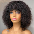 Femmes Noir Africain Petit Curly Court Perruque cheveux bouclés Long Perruque cheveux bouclés Court