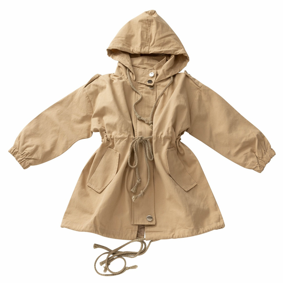 Brise-vent pour enfants Style étranger Printemps Longueur moyenne Manteau de coton bébé