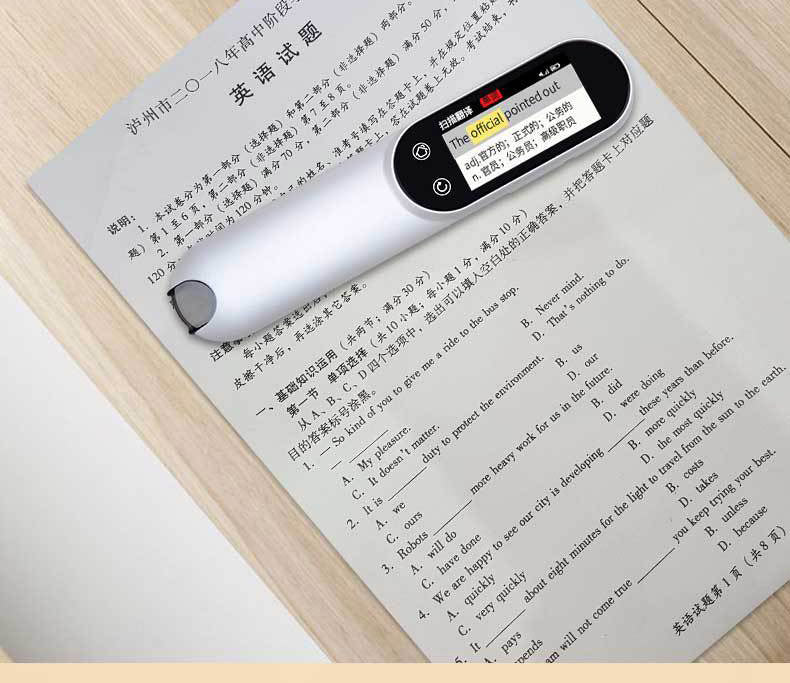 Smart Scanning Pen Version WiFi de trois générations Anglais Manuel Synchronisation Primary
