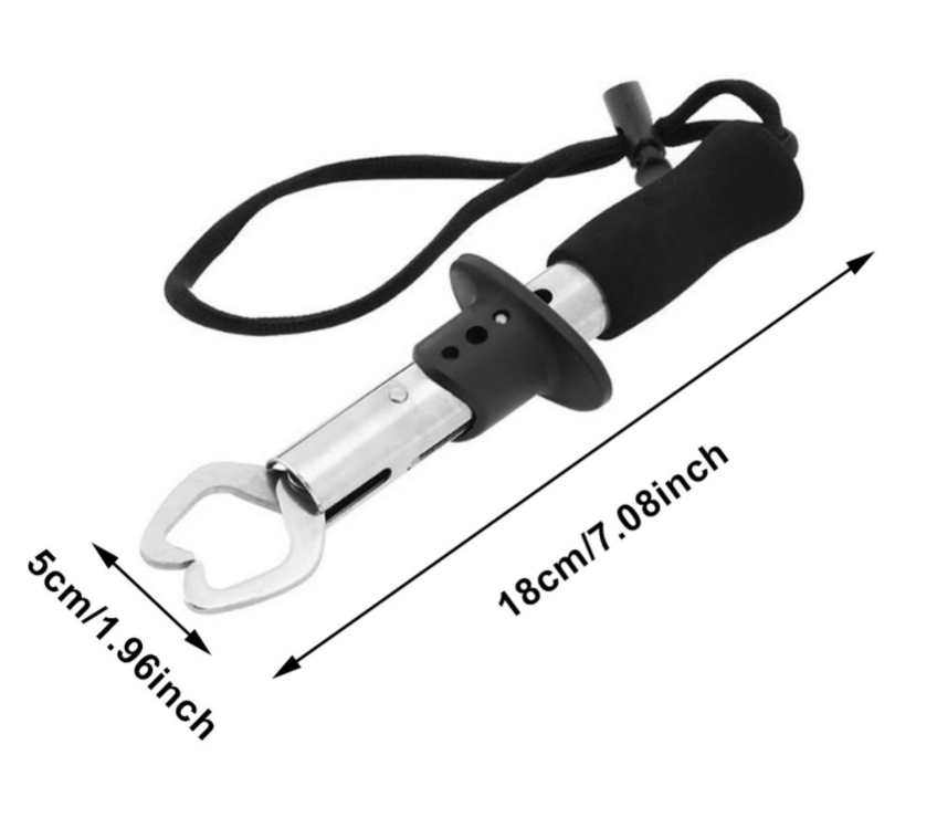 Contrôle du poisson Luya Acier inoxydable Tongs de poisson Double Buckle Contrôle Pinces de poisson Pêche Sup
