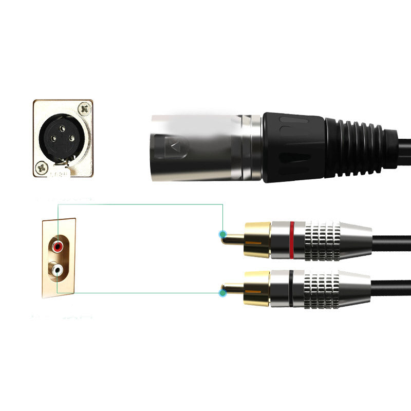 Canon à double RCA Audio Line Canon Homme et Femme à 2 RCA Lotus Line XLR Canon One-point