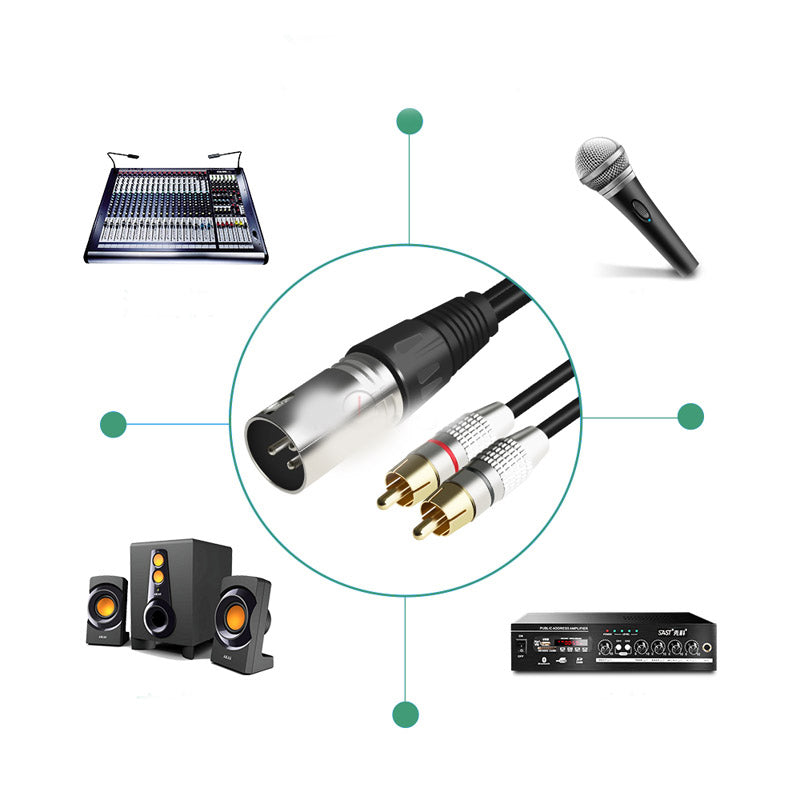 Canon à double RCA Audio Line Canon Homme et Femme à 2 RCA Lotus Line XLR Canon One-point