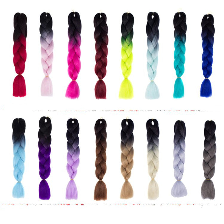 Poignée de cheveux tressé sale Poignée de cheveux torsadée Poignée de cheveux torsadés Poignée de cheveux torsadés