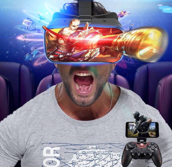 VRG Pro Verres VR 3D Réalité virtuelle Verres VR à écran complet pour 5 à 7