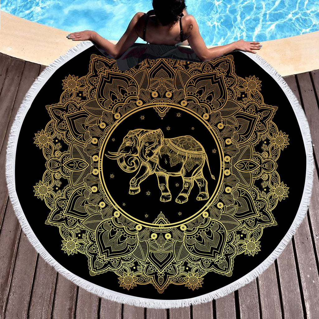 Serviette de plage en microfibre Bronzing peut être personnalisé