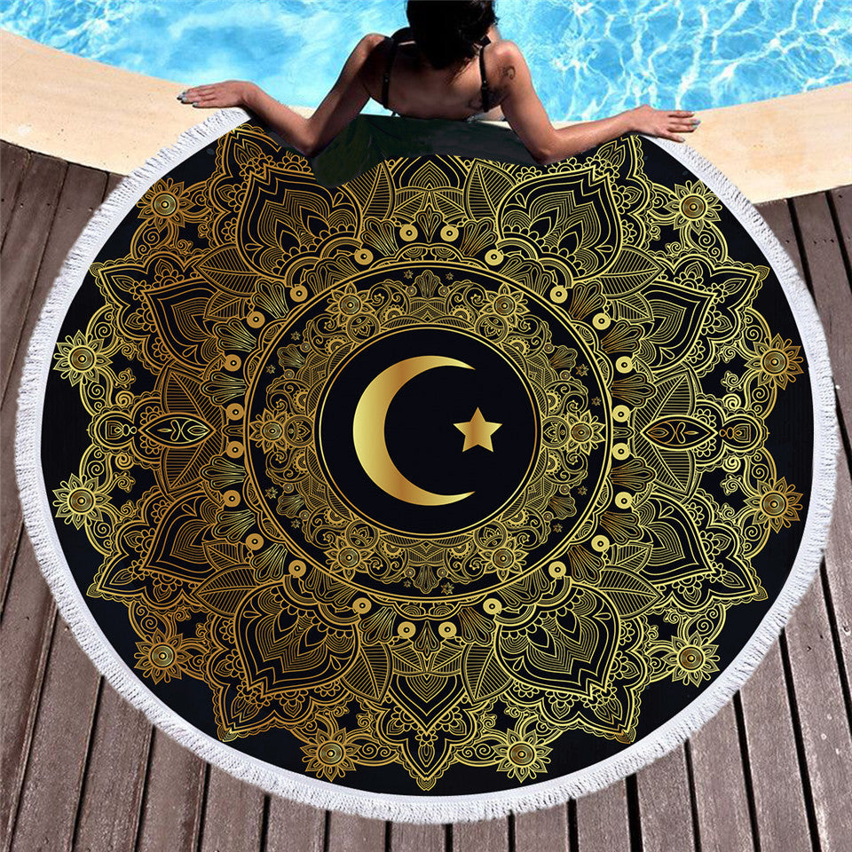 Serviette de plage en microfibre Bronzing peut être personnalisé