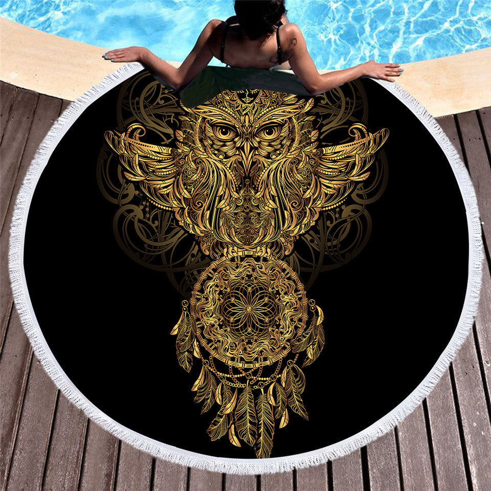 Serviette de plage en microfibre Bronzing peut être personnalisé