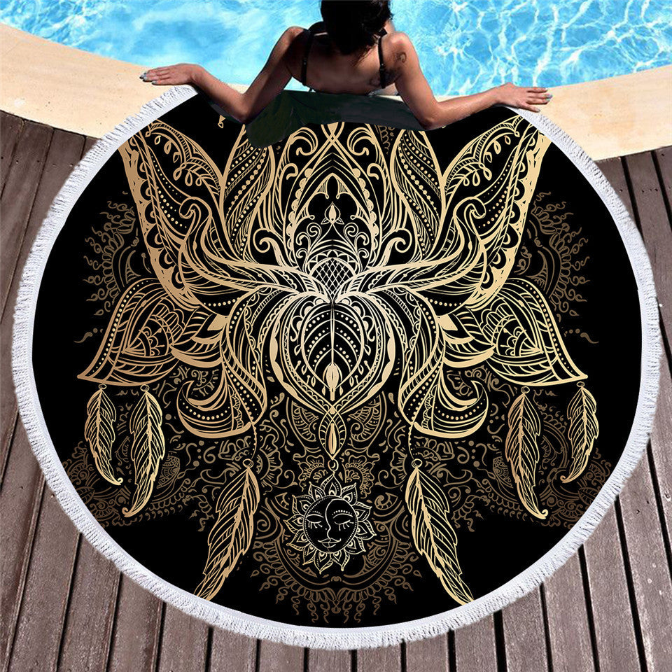 Serviette de plage en microfibre Bronzing peut être personnalisé