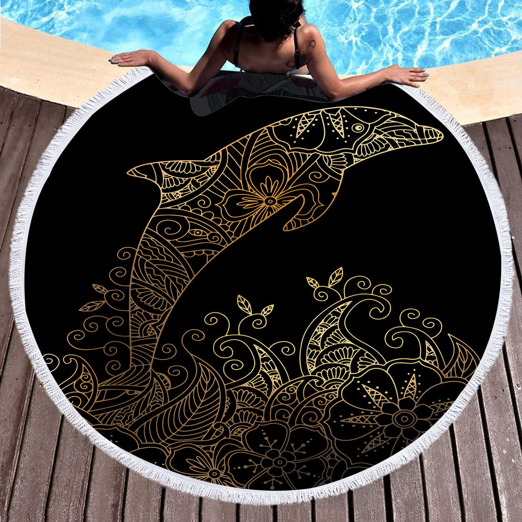 Serviette de plage en microfibre Bronzing peut être personnalisé