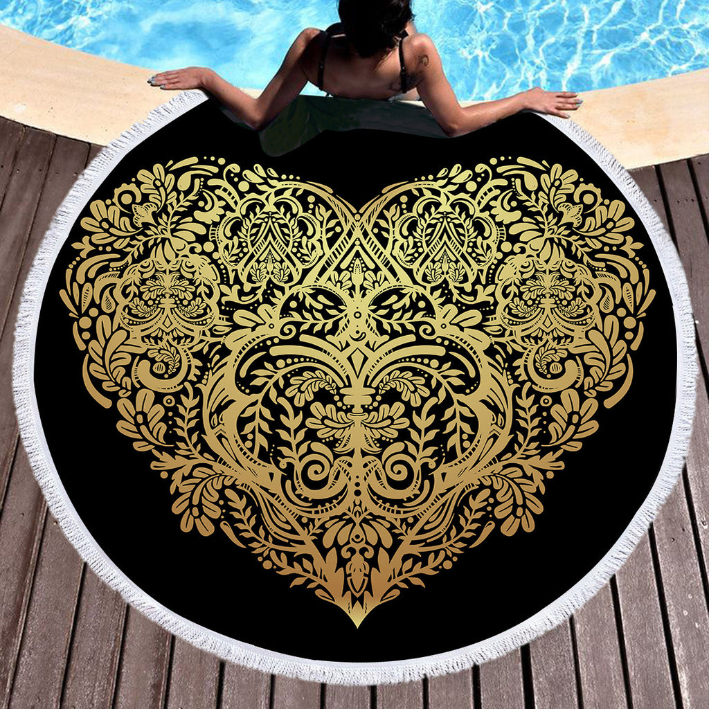 Serviette de plage en microfibre Bronzing peut être personnalisé