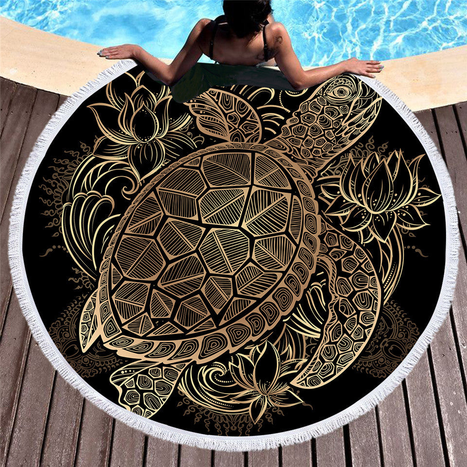 Serviette de plage en microfibre Bronzing peut être personnalisé