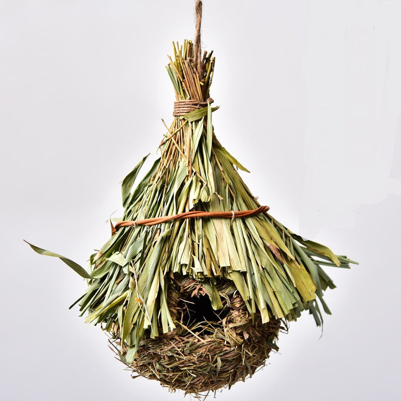 Produits tricotés à la main Décoration de jardinage créative Nid d'oiseau d'animal