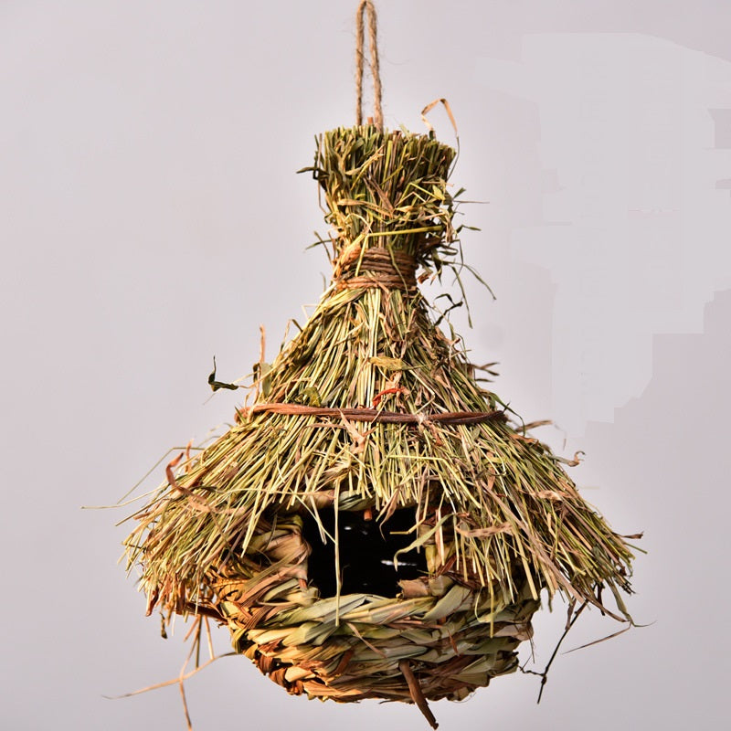 Produits tricotés à la main Décoration de jardinage créative Nid d'oiseau d'animal