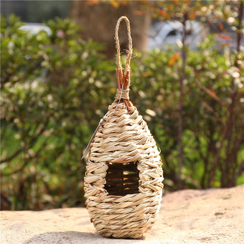 Produits tricotés à la main Décoration de jardinage créative Nid d'oiseau d'animal
