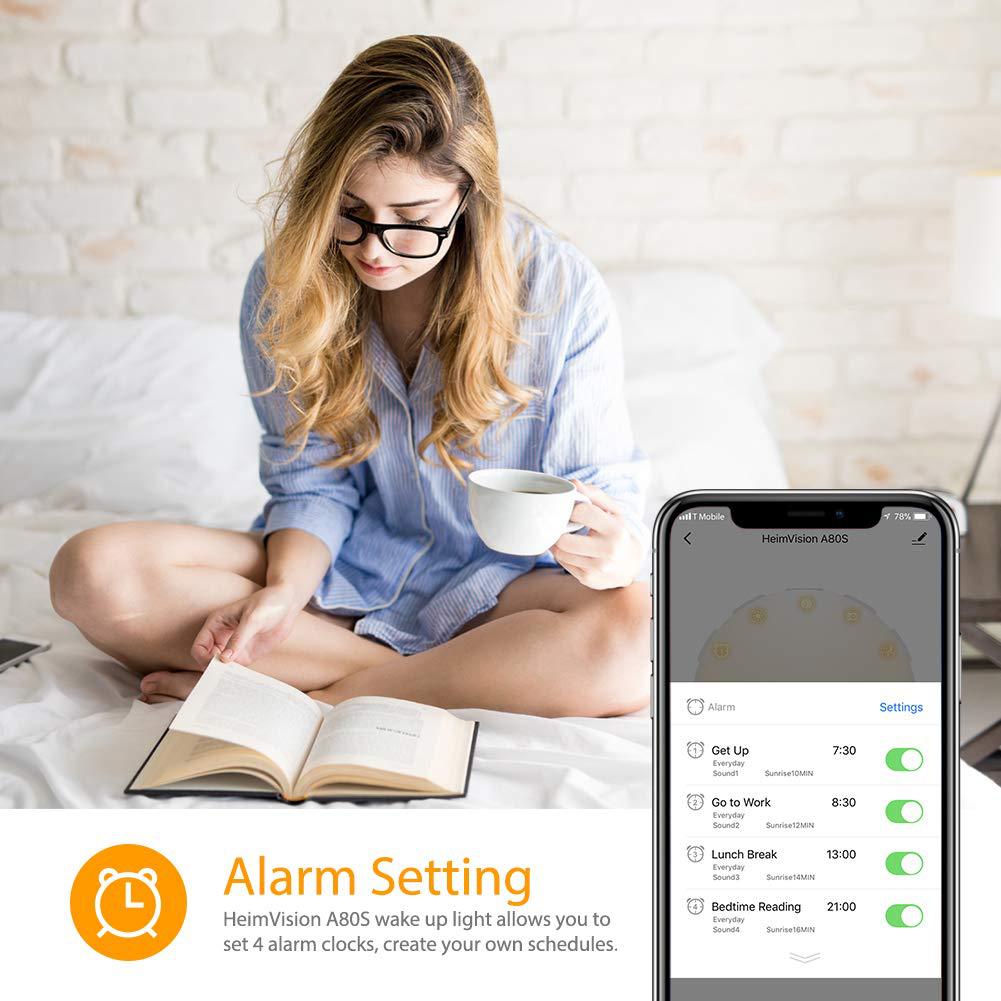 Smart Version APP Controlled WIFI 7 Couleur Changer la lumière de réveil numérique