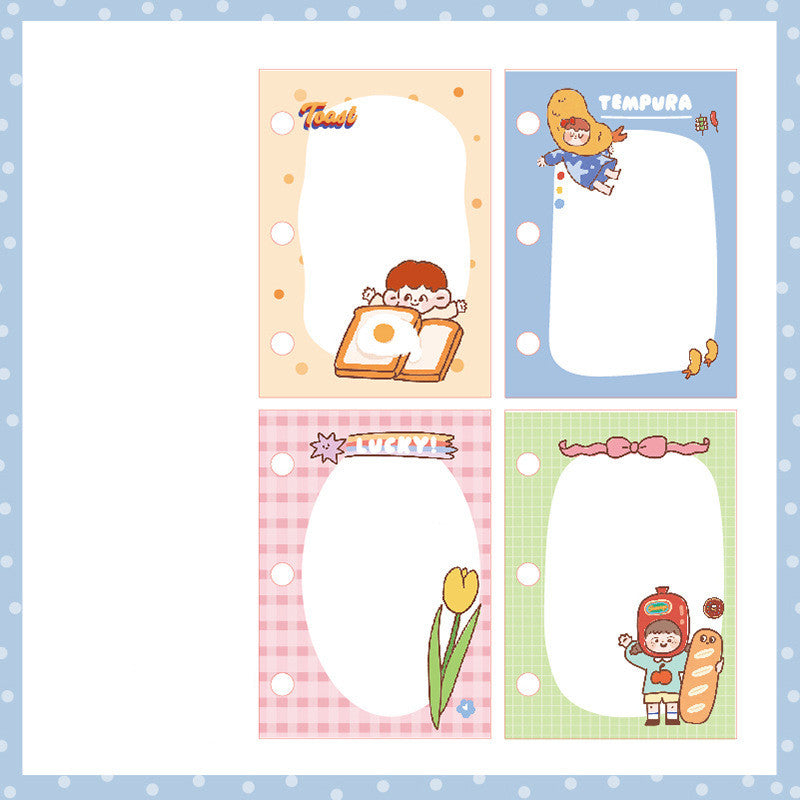 Livre de main de coeur de fille livre interne à l'écart-leaf pour le cœur mignon fille mini trois-Hole Min