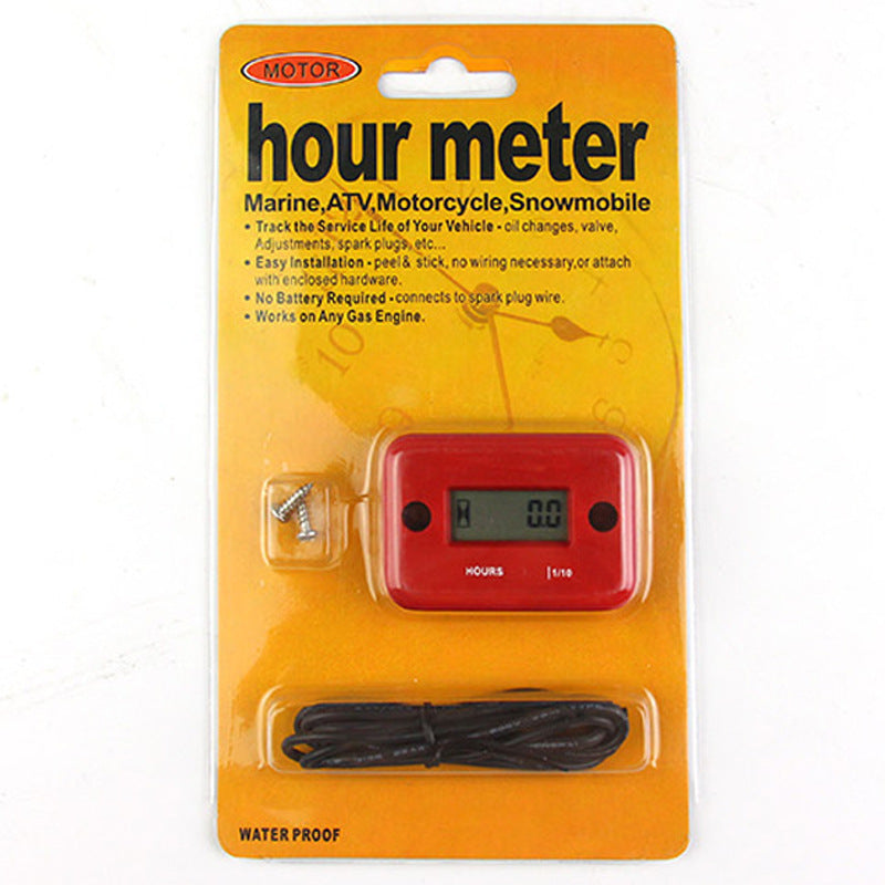 Minuterie Tirée Moto Bateau à moteur Atv Lcd Type d'induction Heure Compteur 2 Punch 4 Punch Minuter