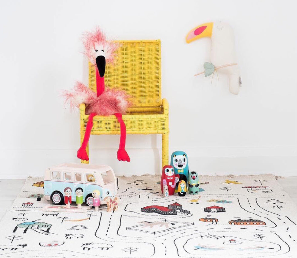 Tapis de jeu de toile pour enfants créatif