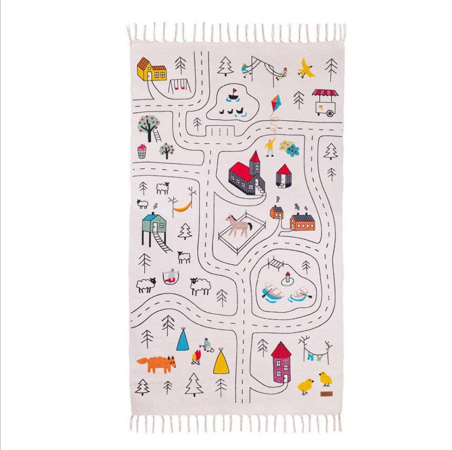 Tapis de jeu de toile pour enfants créatif