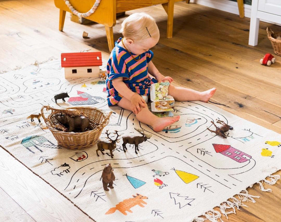Tapis de jeu de toile pour enfants créatif