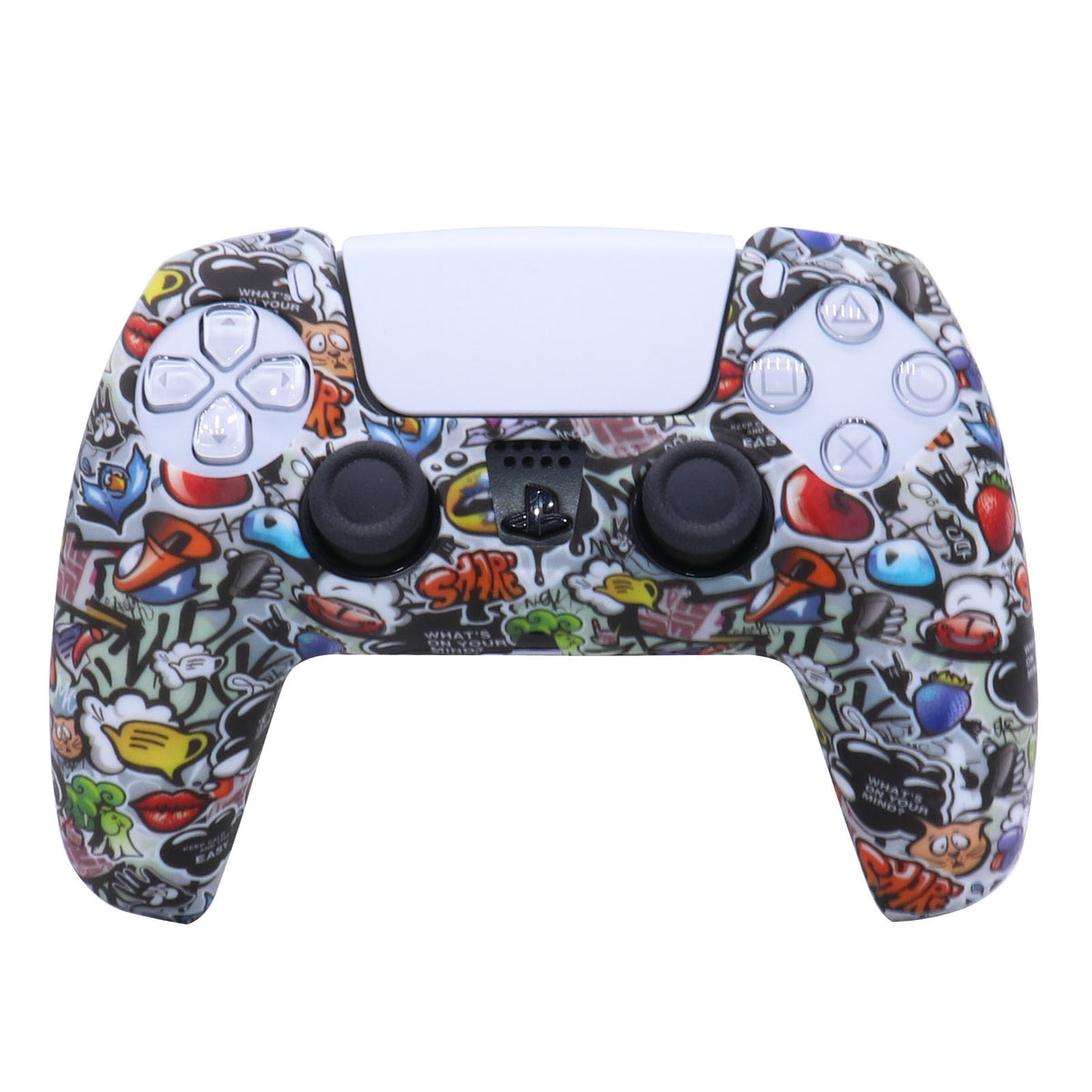 Peau de protection en silicone PS5 pour contrôleur sans fil DualSense