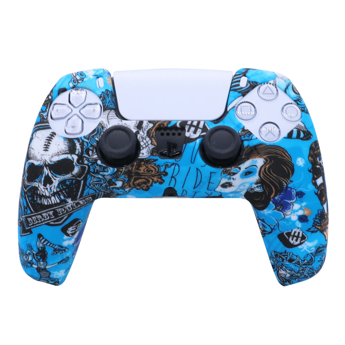 Peau de protection en silicone PS5 pour contrôleur sans fil DualSense