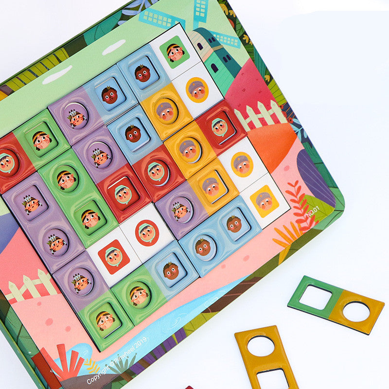 Glue magnétique Butt Bump Raisonnement Logique Jeu de table Jouet pour enfants