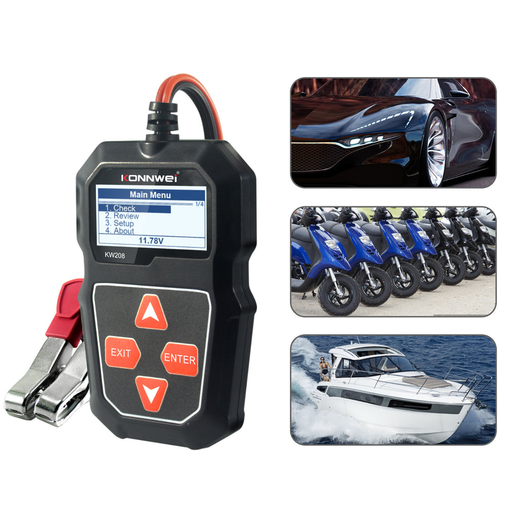 Konnwei Kw208 Testeur de résistance des batteries de voiture