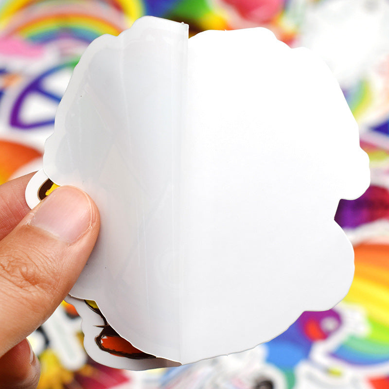 50 Stickers Arc-en-ciel