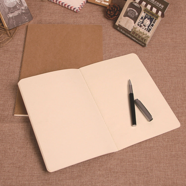 Vente 80g papier Kraft carnet de notes Page vierge Sketchbook Car Line Book Printing LOGO