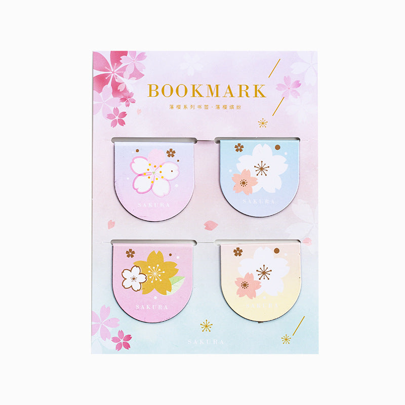 Yanji Magnetic Signets Falling Sakura Série Mignon Fille Livre Cadeau Dossier Fridge Magnet 4