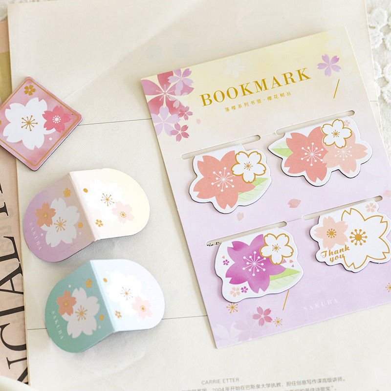 Yanji Magnetic Signets Falling Sakura Série Mignon Fille Livre Cadeau Dossier Fridge Magnet 4