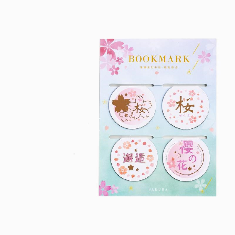 Yanji Magnetic Signets Falling Sakura Série Mignon Fille Livre Cadeau Dossier Fridge Magnet 4