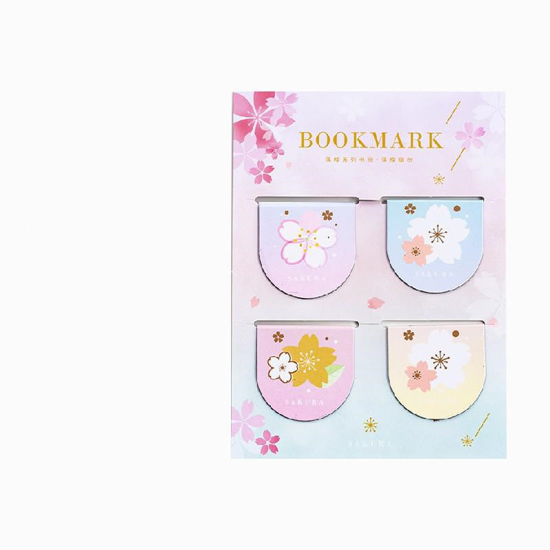 Yanji Magnetic Signets Falling Sakura Série Mignon Fille Livre Cadeau Dossier Fridge Magnet 4