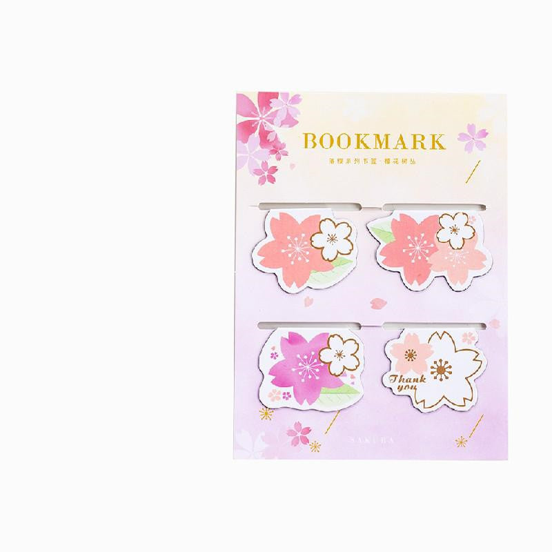 Yanji Magnetic Signets Falling Sakura Série Mignon Fille Livre Cadeau Dossier Fridge Magnet 4